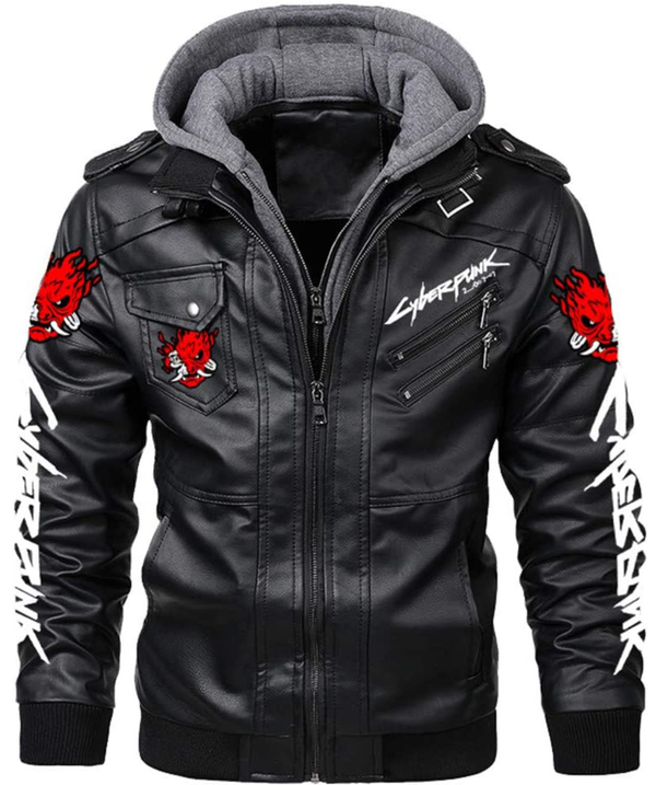 Cyberpunk 2077 Samurai Black Leather Jacket