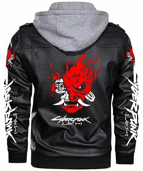 Cyberpunk 2077 Samurai Black Leather Jacket