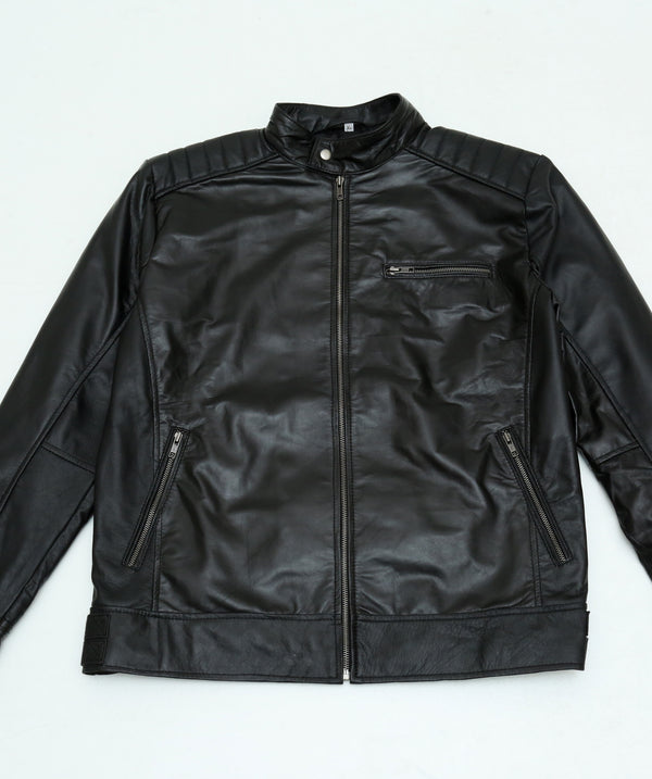 Batman Movie Quilted Leather Jacket with Removable Hood